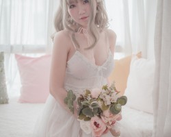 [Cosplay]Coser女神@Yoko宅夏Cos - 白色丝质连衣裙 [26P]