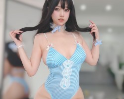 女主K  - 蓝色泳装女仆 [94-362MB]